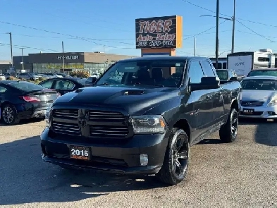 2016 RAM 1500 SPORT, HEMI, ONLY 138KMS, QUAD CAB, CERTIFIED Image# 1