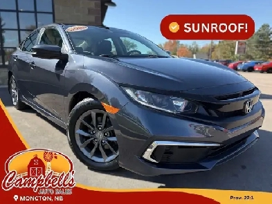 2020 Honda Civic EX Remote Starter! Sunroof! Backup Cam! Image# 1