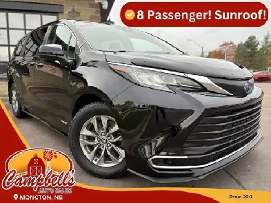 2021 Toyota Sienna XLE 8-Passenger Hybrid! Sunroof! 8 Passenger! Image# 1
