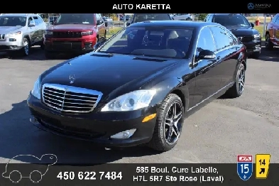 2007 Mercedes S550 v8 rwd lwb toit navi camera pneus mags neufs Image# 1