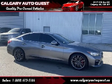 2017 Infiniti Q50 3.0t Red Sport 400/AWD/NAVI/B.CAM/LEATHER/ROOF Image# 1