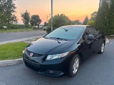 2013 HONDA CIVIC COUPE EX MANUAL SUNROOF CAMERA NEW TIRES A/C Image# 1
