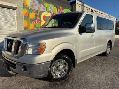 2016 Nissan NVP 3500 V8 SL 12 PASSENGER-CAM-NAV-LEATHER-HTD SEAT Image# 1