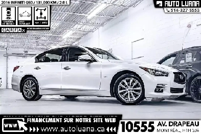 2016 INFINITI Q50 2.0t AWD/NAVIGATION/CAMERA/TOIT/DEMARREUR/CUIR Image# 1