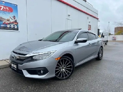 2018 Honda Civic TOURING-LEATHER-ROOF-CAMERA-ONLY 92KMS-CERTIFIE Image# 1