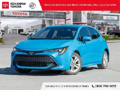 2020 Toyota Corolla Hatchback SE PACKAGE / ALLOY WHEELS / PUS... Image# 1
