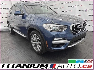 2019 BMW X3 xDrive AWD-Pano Roof-GPS-Apple Play-Blind Spot-Lane Image# 1