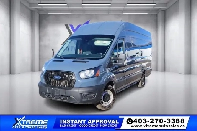 2021 Ford Transit Cargo Van T-250 148' EL Hi Rf NO FEES! Image# 1