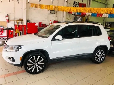 2017 VW TIGUAN WOLFSBURG AWD/ 1 PROPRIO/ CUiR TOiT PANO FULL/ TR Image# 1