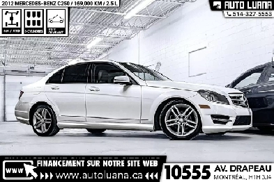 2012 MERCEDES-BENZ C-Class C250 4 MATIC/CUIR/TOIT/BLUETOOTH/MAGS Image# 1