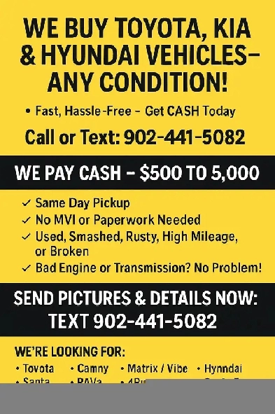 BUYING TOYOTA VEHICLES ANY CONDITION Image# 1