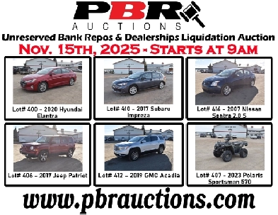 Unreserved Bank Repos & Dealerships Liquidation Auction Image# 1