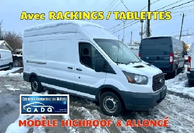 2017 Ford Transit Cargo HIGHROOF ALLONGÉ avec RACKINGS / TABLETT Image# 1