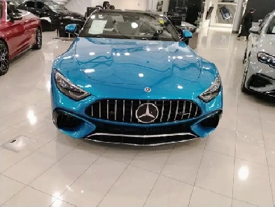 2022 Mercedes Benz SL63 AMG Roadster Aqua Blue $1265 biweekly Image# 1