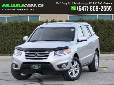 2012 Hyundai Santa Fe LIMITED W/NAVI | AWD | Clean Carfax | Back Image# 1