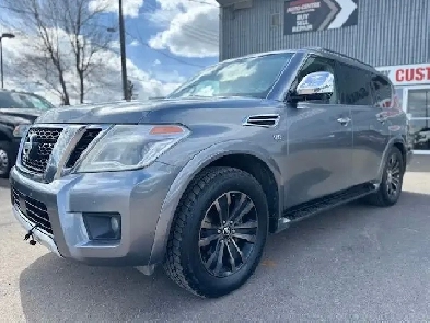 2017 NISSAN ARMADA PLATINUM 4x4 ACCIDENT FREE / 8 PASSENGER Image# 1
