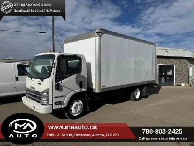2014 Isuzu NPR 16 foot pressure washing truck Image# 1