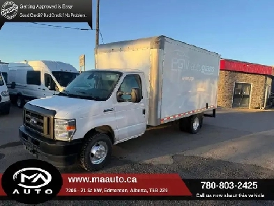 2021 Ford E-Series Cutaway E-350 14 Foot Cube van - Godzilla V8 Image# 1