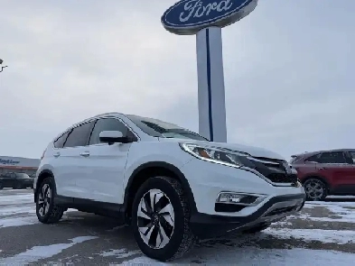 2015 Honda CR-V Touring 4X4 LOADED! / LEATHER! / WHITE DIAMOND! Image# 1
