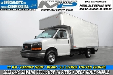 2025 Gmc Savana GMC SAVANA 3500 CUBE 14 PIEDS DECK DÉMO / NEUF / Image# 1
