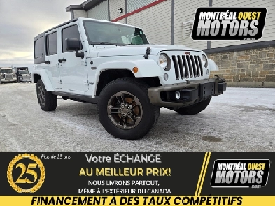 2016 Jeep Wrangler Unlimited 75th Anniversary  6 SPEED MANUAL