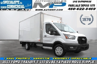 2023 FORD TRANSIT T-250 CUBE 14 PIEDS ROUE SIMPLE / 1 SEUL PROPR Image# 1