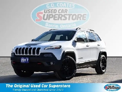 2017 Jeep Cherokee Trailhawk 4x4 ~Nav ~Cam ~Heated Leather ~Blue Image# 1