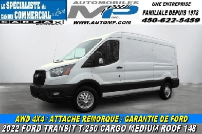 2022 FORD TRANSIT T-250 CARGO 148 / AWD/ 4X4 / MEDIUM ROOF / GAR Image# 1