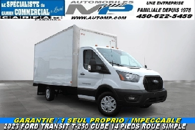 2023 FORD TRANSIT T-250 CUBE 14 PIEDS ROUE SIMPLE / 1 SEUL PROPR Image# 1