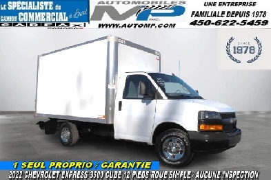2022 Chevrolet Express 3500 CUBE 12 PIEDS / 1 SEUL PROPRIO / GAR Image# 1