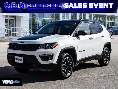 2021 Jeep Compass Trailhawk 4x4 Manitoba vehicle Clean Car Fax Image# 1