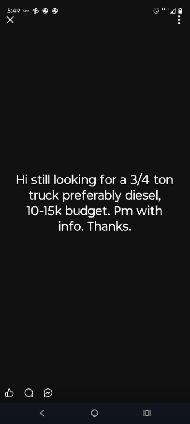 Looking for a 3/4 ton truck Image# 1