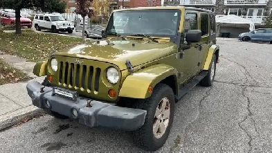 2007 Jeep Wrangler Sahara unlimited 4 portes $5000 ferme Image# 1