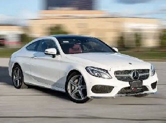 2017 MercedesBenz CClass C 300COUPEAMGRED INTNAVPANOROOF