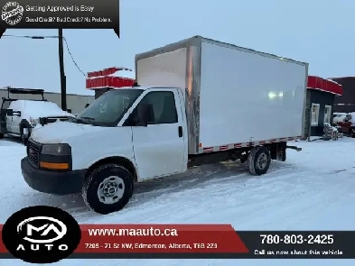 2022 GMC Savana Cutaway 3500 Cube Van 14 Feet length Image# 1