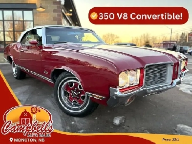1971 Oldsmobile Cutlass 350 V8 Power Convertible Top! AC! Image# 1
