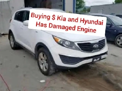 Buying $ Kia and Hyundai ( with damaged engine ) Image# 1