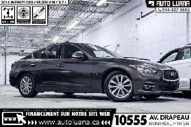 2014 INFINITI Q50 Premium AWD/LANE ASSIST/NAV/CAMERA360/94,000km Image# 1
