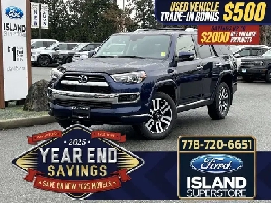 2022 Toyota 4Runner Limited  Moonroof  Navigation  No Acciden