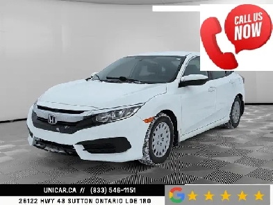 2017 Honda Civic Sedan LX No Accidents Backup Cam Bluetooth A/C Image# 1