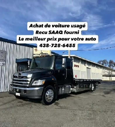 Achat auto scrap, voiture scrap towing remorquage, recu saaq Image# 1