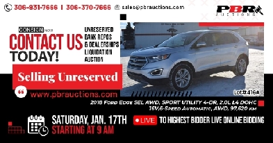 2018 Ford Edge SEL AWD - Selling Unreserved Image# 1