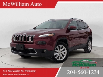 2016 Jeep Cherokee Limited 4X4  HTD STS  Wheel  Accident Free
