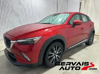 2018 Mazda CX3 GT Tech AWD Cuir Toit Ouvrant Mags Bas kilomtr