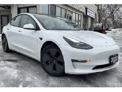 2022 Tesla Model 3 Long Range AWD - WHITE LEATHER! NAV! CAMERAS! Image# 1