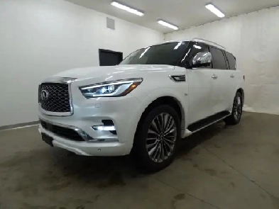 2019 INFINITI QX80 LUXE 4WD, TOIT, CUIR, TV/DVD, NAVI, CAMÉRA!! Image# 1
