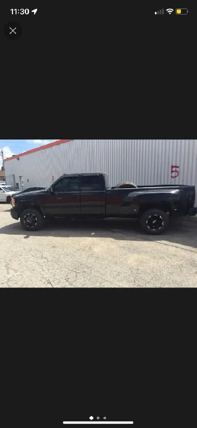 2003 GMC SIERRA 3500 DUALLY ALL BLACK Image# 1