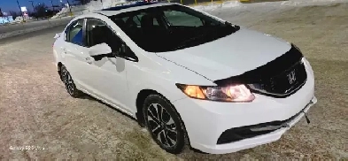 2014 honda civic sports ex taffeta white sedan Image# 1