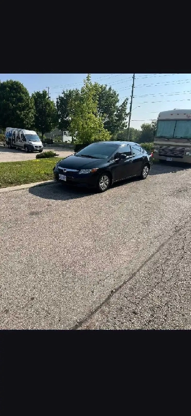 2012 Honda Civic Black Sedan Manual Image# 1