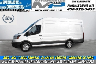 2023 FORD TRANSIT T-250 CARGO 148EL / AWD 4X4 / TOIT HAUT ALLONG Image# 1